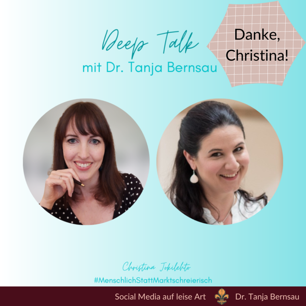 Deep Talk Ep. 4: Auf LinkedIn Interessenten ansprechen auf leise Art by Christina Jokilehto