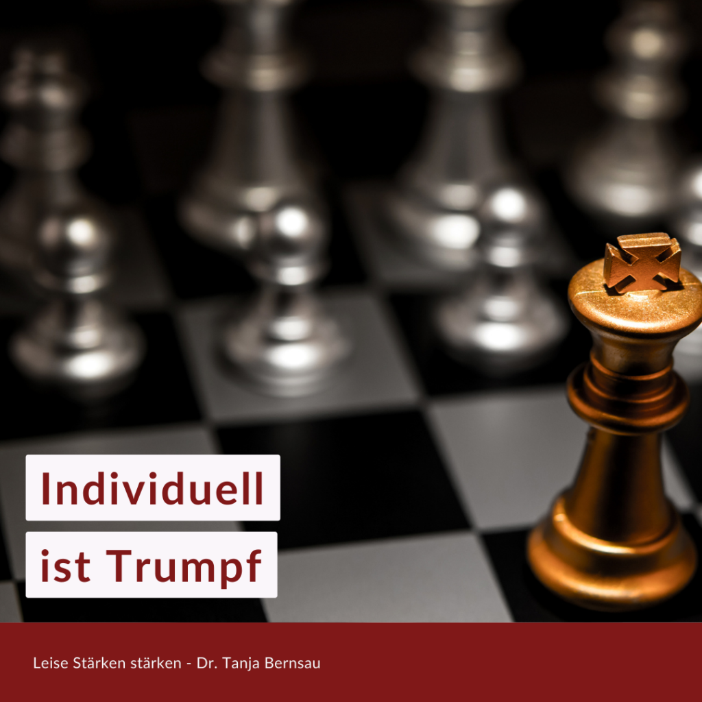 Individuell ist trumpf